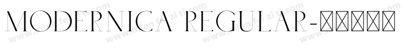 Modernica Regular字体转换